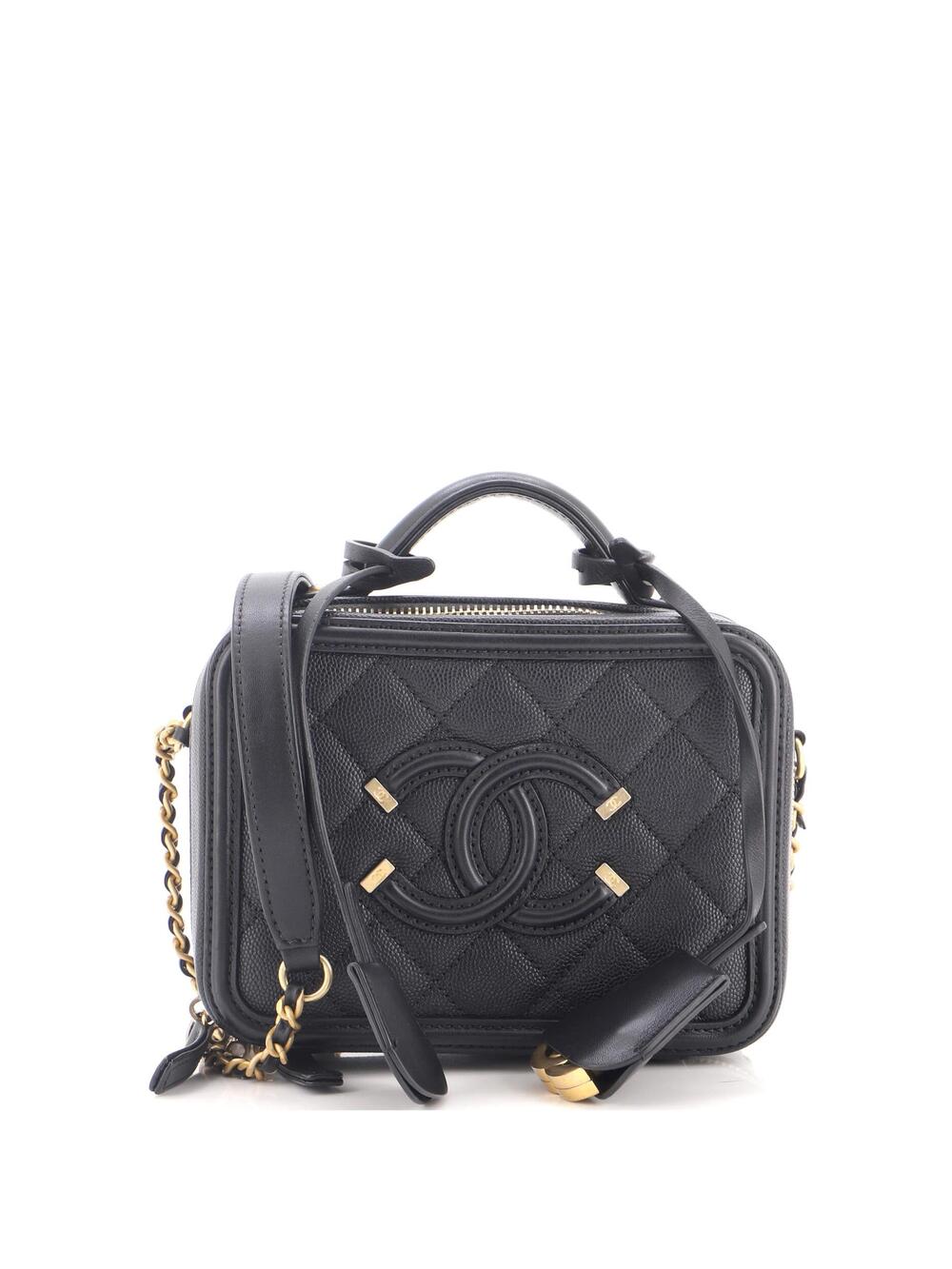 Chanel Filigree Vanity Case Quilted #343119C39B